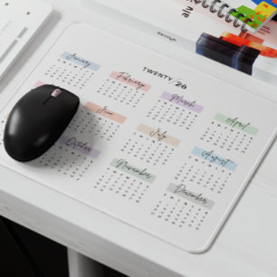 MOUSEPAD SCRIPT DE MANUTENÇÃO DO CALENDÁRIO DO ANO DE CHEIO