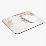 Mousepad Script de Nome Inicial do Monograma de Grass Grass<br><div class="desc">Crie facilmente a sua bolsa de laptop personalizada e personalizada Pampas Grass Terracotta clicando simplesmente no botão "Personalizar" acima. Use o botão "Personalizar" para reorganizar e formatar o estilo e o posicionamento do texto. Pode facilmente ser redirecionado para outros eventos especiais como aniversários, chá de fraldas, festa de aniversário, novo...</div>