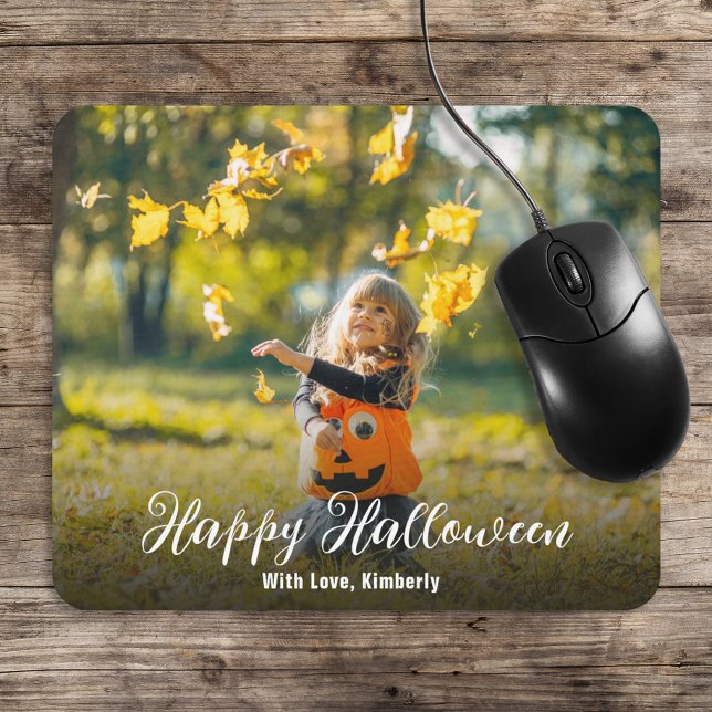 Mousepad Script Feliz Halloween Personalizado (Criador carregado)