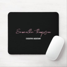 Script Minimalista Preto-Rosa Moderno