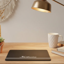 Mousepad Script Name Minimalist Midnight Back