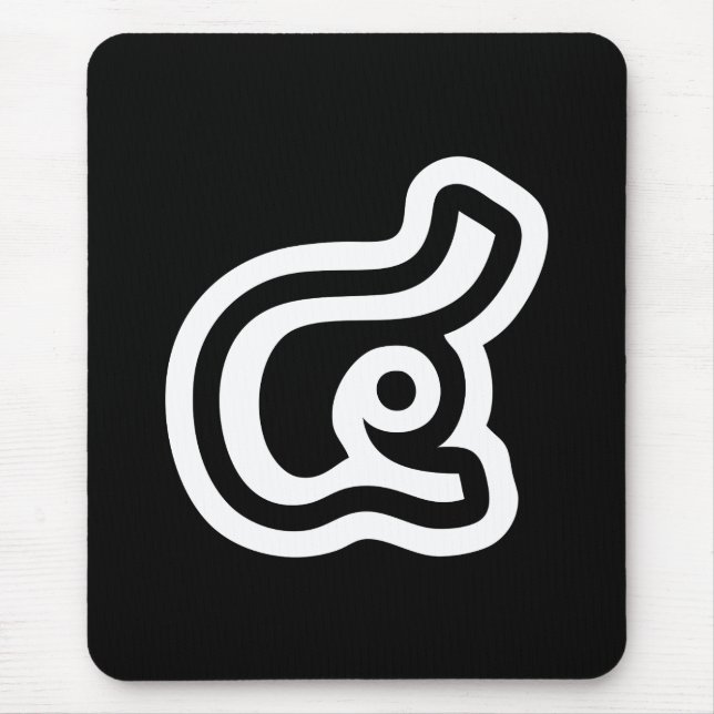 Mousepad Script Tailandês Número 4 / Quatro / ๔ (Consulte/S (Frente)