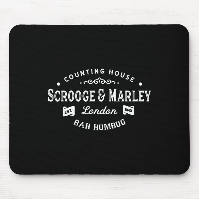Mousepad Scrooge e Marley Counting House Christmas Carol (Frente)