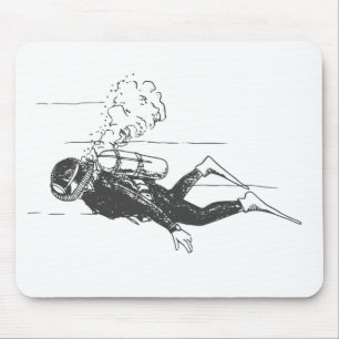 Mousepad Scuba Diver