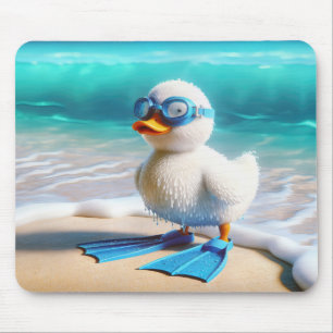 Mousepad Scuba Diver Ducking