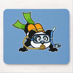 Mousepad Scuba Panda
