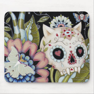 Mousepad Scull do gatinho da traça de Luna