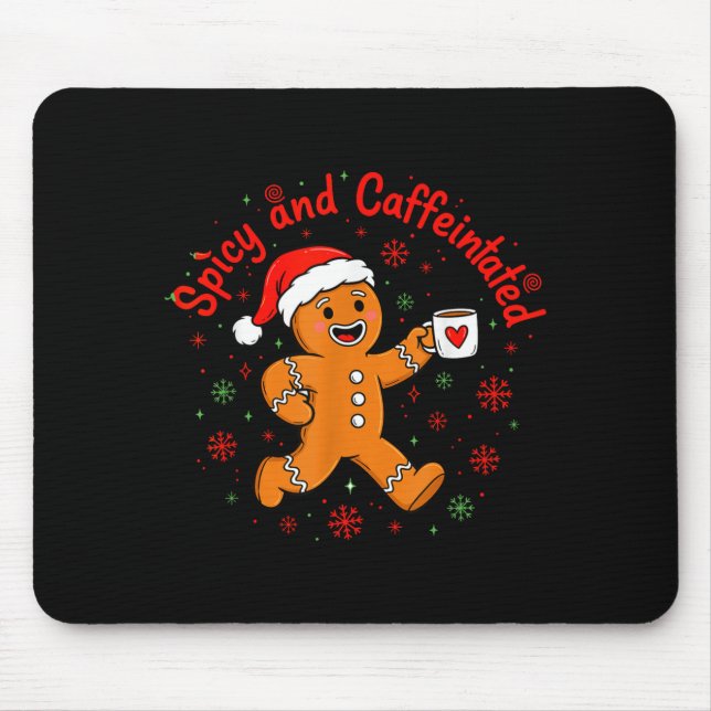 Mousepad Scy And Caffeinated Coffee Men Women Gingerbread C (Frente)