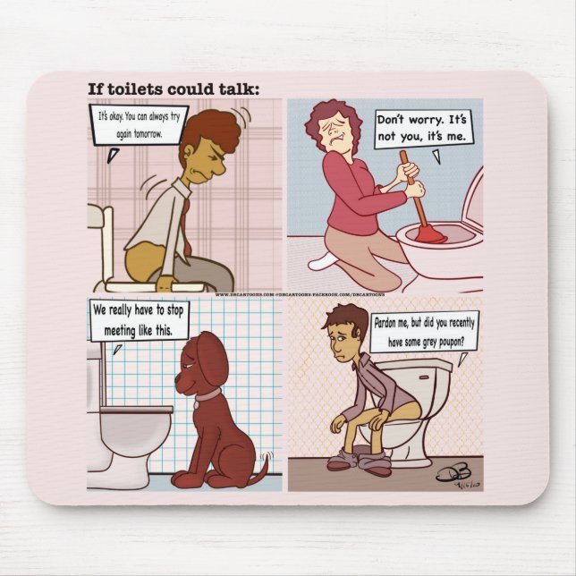 Mousepad Se As Banheiras Pudessem Falar Com O Mouse (Frente)