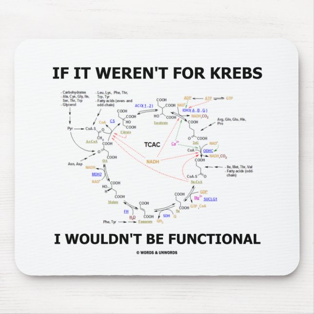 Mousepad Se não era para Krebs eu não seria funcional (Frente)