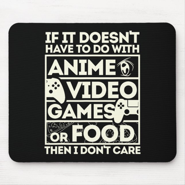 Mousepad Se Não For Anime  (Frente)