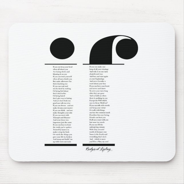 Mousepad Se por Rudyard Kipling (Frente)