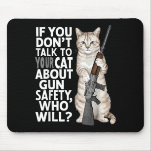 Mousepad Se Você Não Falar Com Seu Gato Sobre Segurança Que