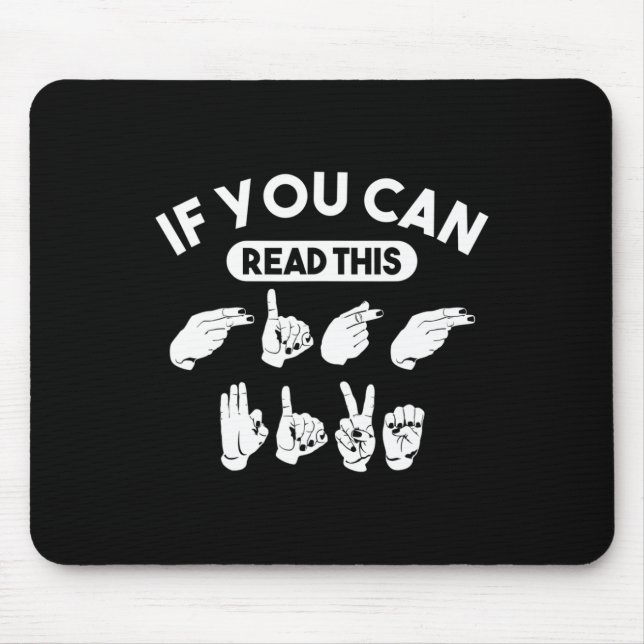 Mousepad Se Você Puder Ler Este "Alto Cinco". Consciência A (Frente)