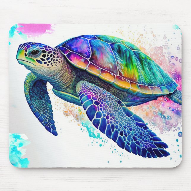 Mousepad Sea Turtle Ocean Marine Life Beach Nature (Frente)