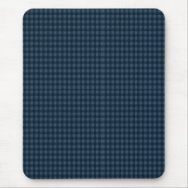 Mousepad Seamless Dark Blue & Gray Gingham Rustic Pattern