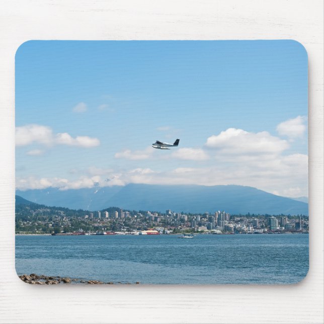 Mousepad Seaplane decolando a baía de Vancouver (Frente)