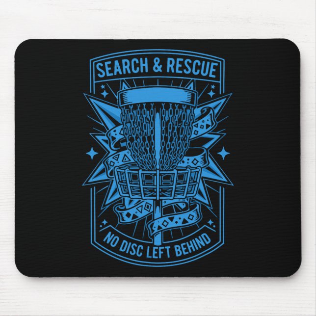 Mousepad Search And Rescue No Disc Left Behind Disc Golf _1 (Frente)