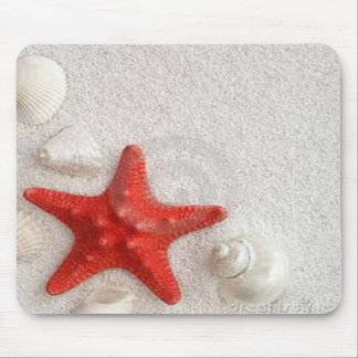 Mousepad seashells e estrela do mar