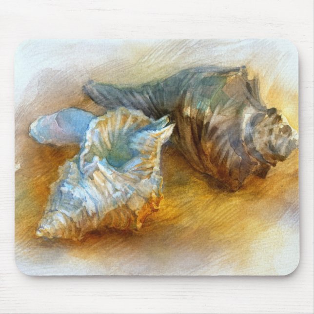 Mousepad Seashells na praia (Frente)