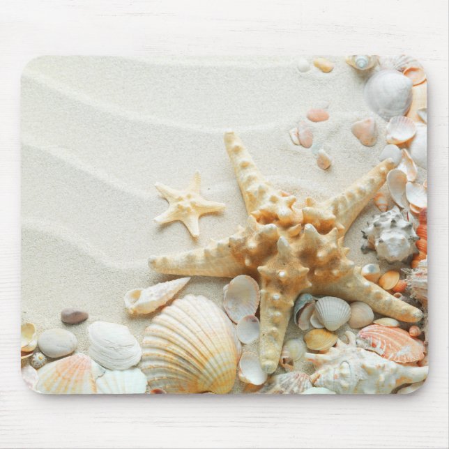 Mousepad Seashells no tapete do rato da praia (Frente)