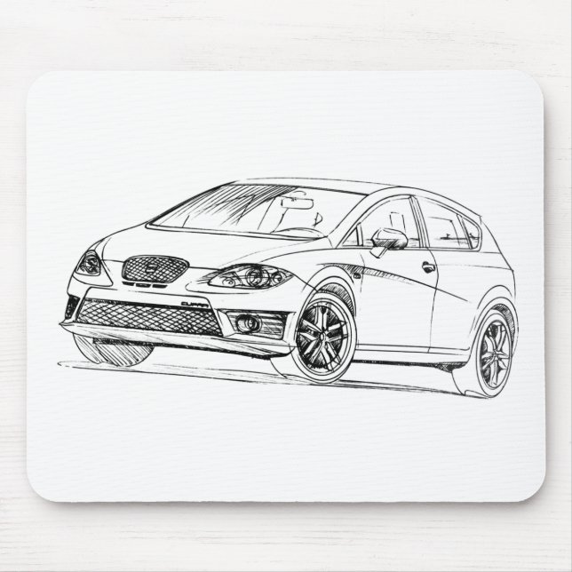 Mousepad Seat Leon Cupra 2009 (Frente)