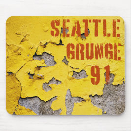 Mousepad Seattle Grunge Music 1991