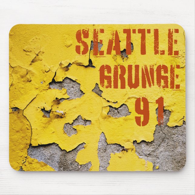Mousepad Seattle Grunge Music 1991 (Frente)