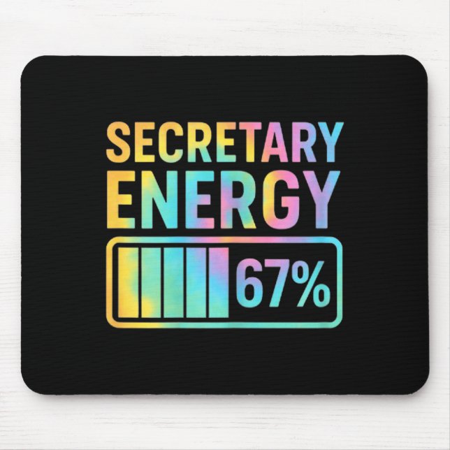 Mousepad Secretary Energy 67 Percent Secretary Retro Vibes  (Frente)