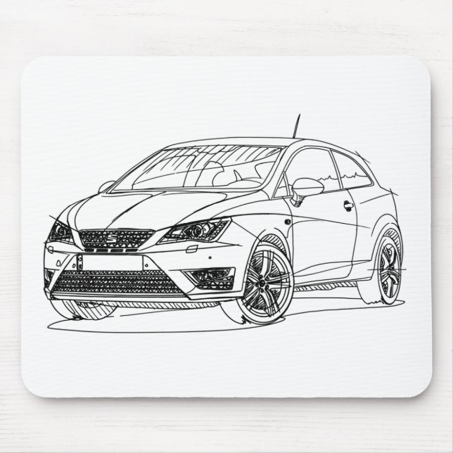 Mousepad Sede Ibiza Cupra 2016 (Frente)