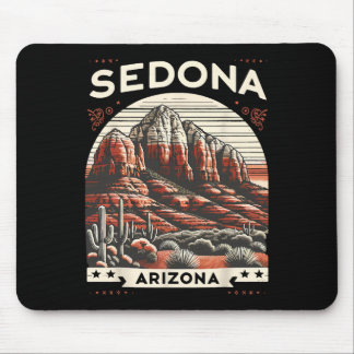 Mousepad Sedona Az Hiking Outdoors Mountain Sedona Usa Retr