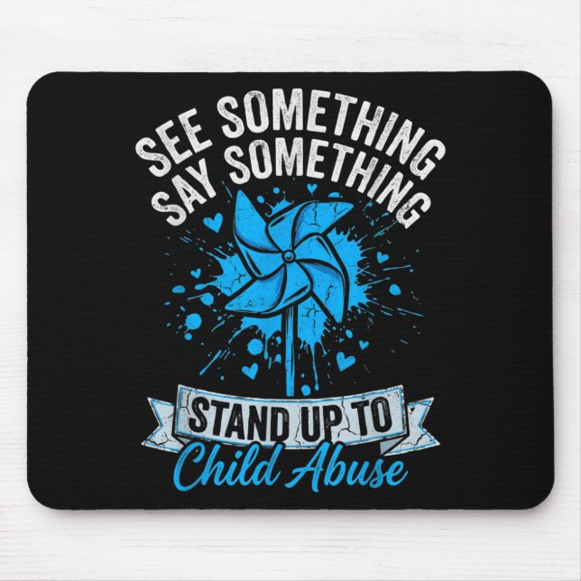 Mousepad See Something Say Something Pinwheel Child (Frente)