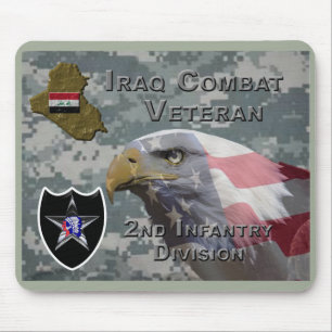 Mousepad segundo Infantry Div Iraque Combate Veterano