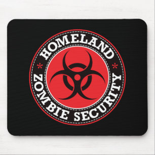 Mousepad Segurança do zombi da pátria - B vermelho