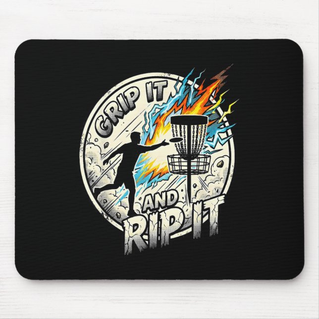 Mousepad Segure e Rasgue Cota de Lançamento de Disc Golf co (Frente)