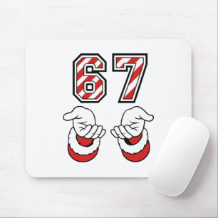 Mousepad Seis Sete 67 6 7 Fofo Meme de Natal Férias