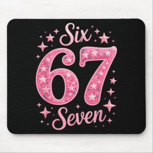 Mousepad Seis Sete 67 Aniversárioalpha Gíria Gen 67º Número