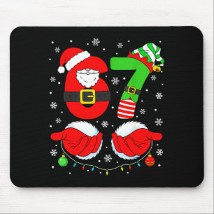 Mousepad Seis Sete 67 Meme 6 7 Elfo Papai Noel Natal Pa Div