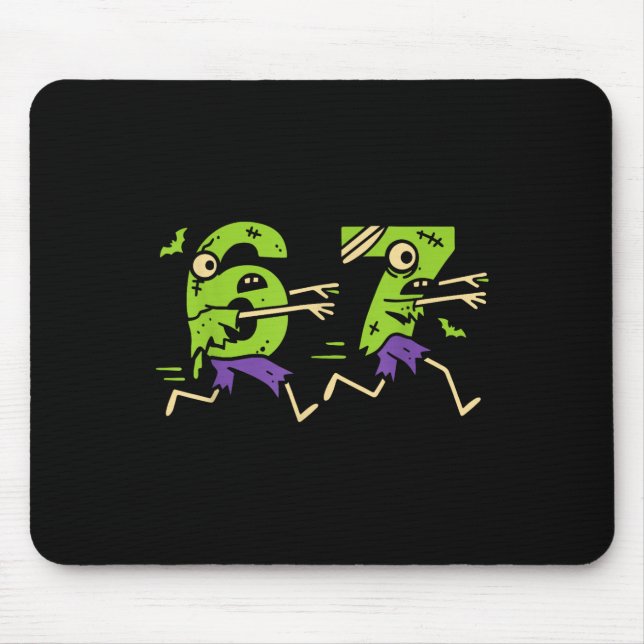 Mousepad Seis Sete 67 Meme Homens Mulheres Crianças Piada d (Frente)