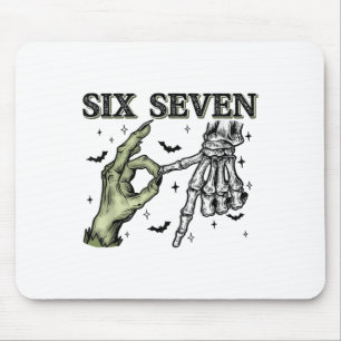 Mousepad Seis Sete 6 7 Halloween 67 Sinistro Esqueleto Mons