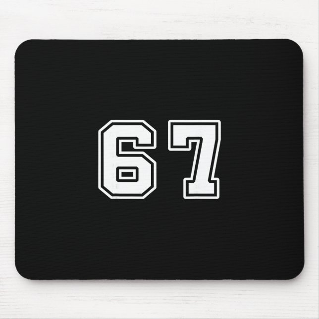 Mousepad Seis Sete 6 7 Meme 67  (Frente)