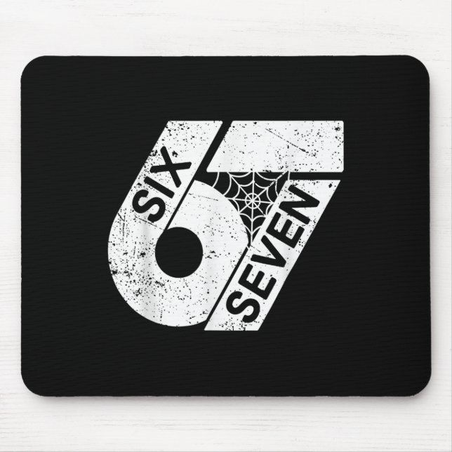 Mousepad Seis Sete 6 7 Meme 6 7 Fantasia de Halloween  (Frente)