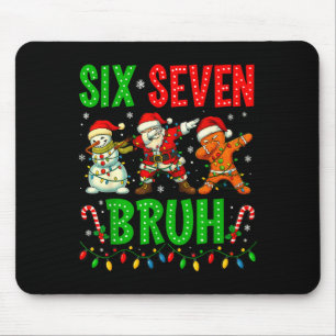 Mousepad Seis Sete 6 7 Meme Dabbing Papai Noel Biscoito de