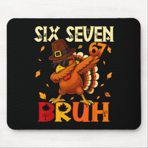 Mousepad Seis Sete Bruh 6 7 Meme Dabbing Peru Ação de Graça