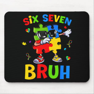 Mousepad Seis sete bruh quebra-cabeça de conscientização so