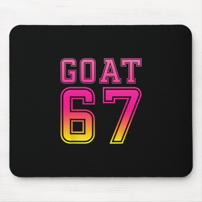 Mousepad Seis Sete Cool 6 7 Sorvete Cabra 67 Meme Rizz Dive (Frente)