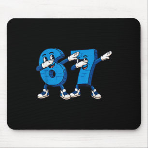 Mousepad Seis Sete Dabbing Legal Meme 67 Número Divertido D