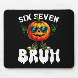 Mousepad Seis Sete Meme 6 7 Engraçado Bruh Abóbora Hallowee