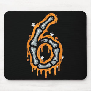 Mousepad Seis Sete Meme 6 7 Esqueleto Fantasia de Halloween