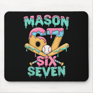 Mousepad Seis Sete Meme Mason Sorvete Gota Engraçado Byseby